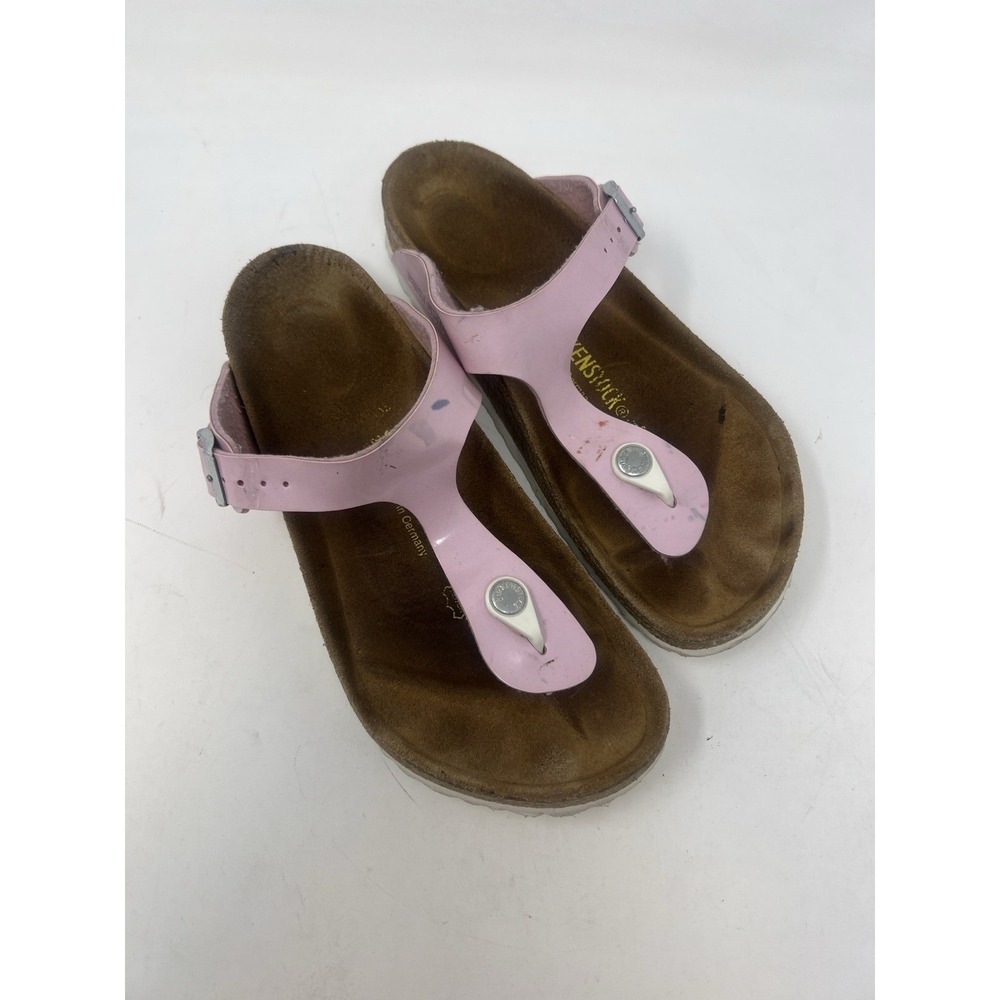 Papillio By Birkenstock Gizeh EU 39 US W 8/M 6 Pink Leather Thong Sandals